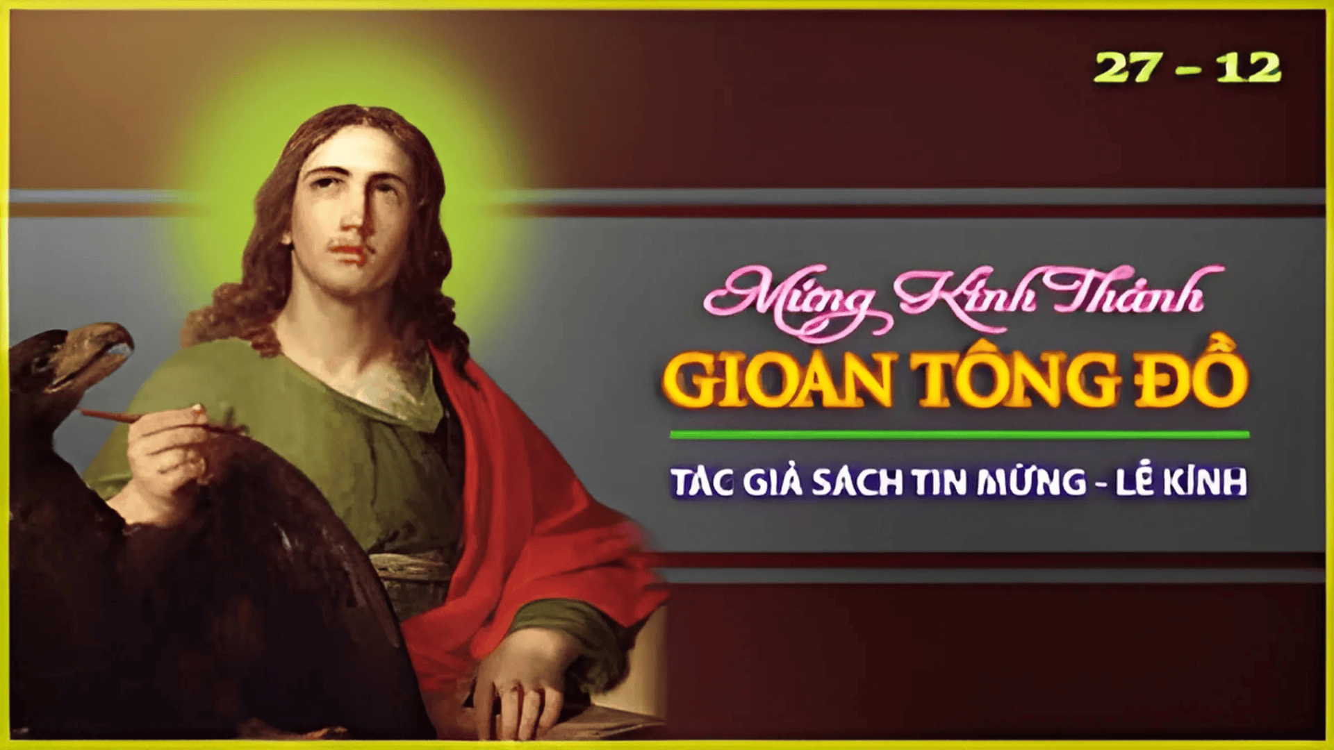 Lecturas de Misa del sábado, 27 de diciembre de 2025: Fiesta de San Juan, Apóstol y evangelista